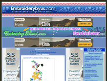Tablet Screenshot of embroiderybyus.com